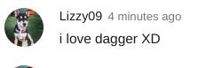 Lizzy09 4 minutes ago
i love dagger XD