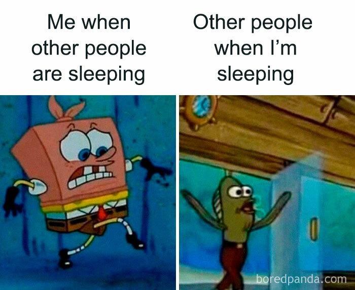 Me when
other people
are sleeping
Other people
when I'm
sleeping
boredpanda.com