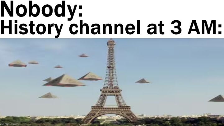 Nobody:
History channel at 3 AM:
mgflip.com