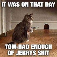 IT WAS ON THAT DAY
vrylannya
TOM HAD ENOUGH
OF JERRYS SHIT