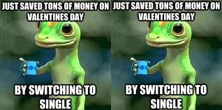 JUST SAVED TONS OF MONEY ON JUST SAVED TONS OF MONEY ON
VALENTINES DAY
VALENTINES DAY
BY SWITCHING TO
SINGLE
BY SWITCHING TO
SINGLE