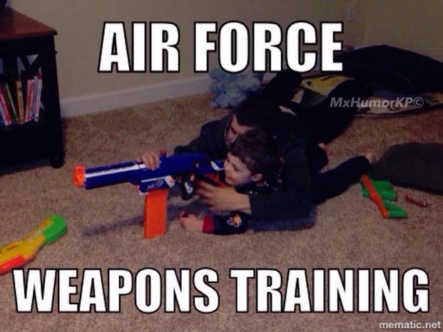 AIR FORCE
MxHumorKPⒸ
WEAPONS TRAINING
mematic.net