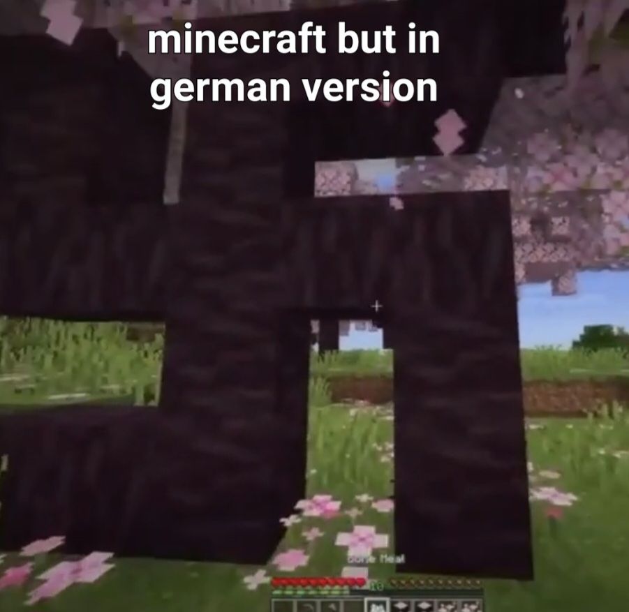 minecraft but in
german version
+
Dove theal
fo