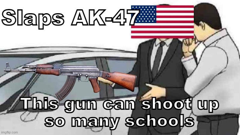 Slaps AK-47

77
This gun çan shoot up
so many schools