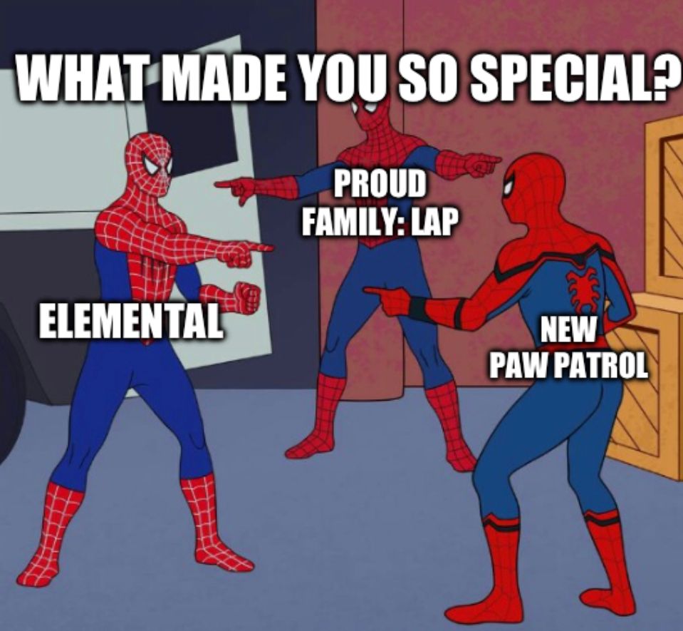 WHAT MADE YOU SO SPECIAL?
PROUD
FAMILY: LAP
ELEMENTAL
Rann
NEW
PAW PATROL