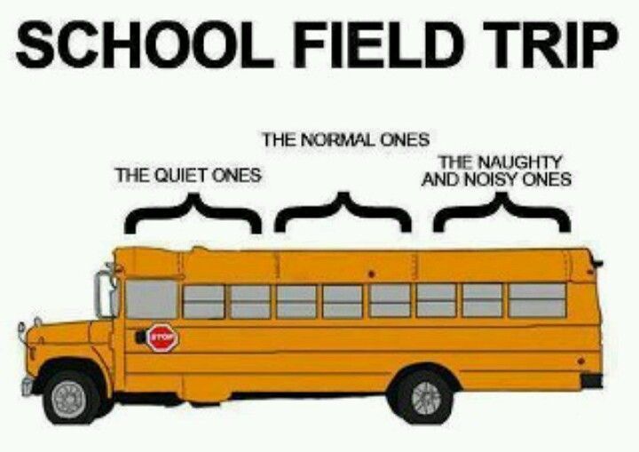 SCHOOL FIELD TRIP
THE NORMAL ONES
THE QUIET ONES
M
STOW
THE NAUGHTY
AND NOISY ONES