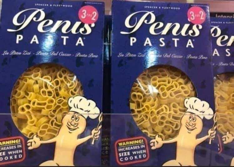 SPENCER & FLEETWOOD
Penis
PASTA
Les Pites Zizi - Pinta Del Cazzo-Pata Pene
ARNING!
CREASES IN
ZE WHEN
DOKED
වන
32
32
Intanei
Penis Per
SPENCER & FURTH
PASTA
AS
Con Pirten Zita Del Cazzo-Pata Pene
WARNING!
INCREASES IN
SIZE WHEN
COOKED