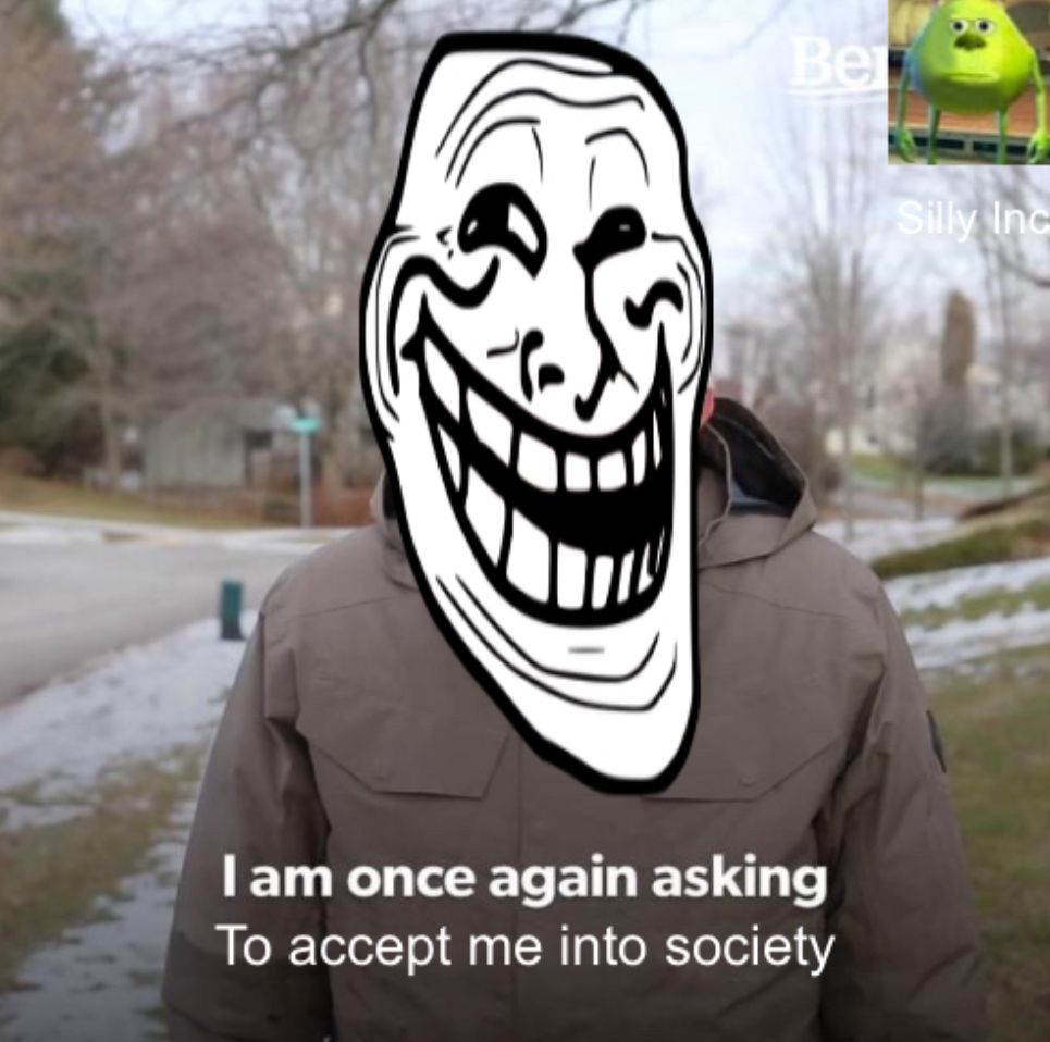 3
Ber
I am once again asking
To accept me into society
Silly Inc