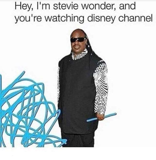 Hey, I'm stevie wonder, and
you're watching disney channel