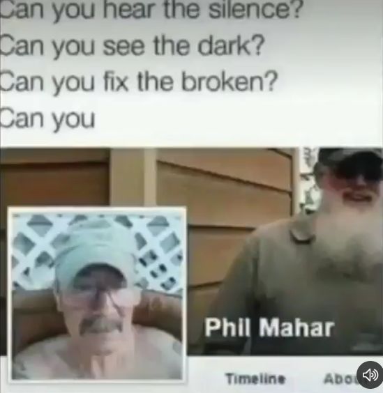 Can you hear the silence?
Can you see the dark?
Can you fix the broken?
Can you
Phil Mahar
Timeline Abo 5