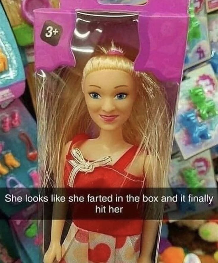 3+
She looks like she farted in the box and it finally
hit her