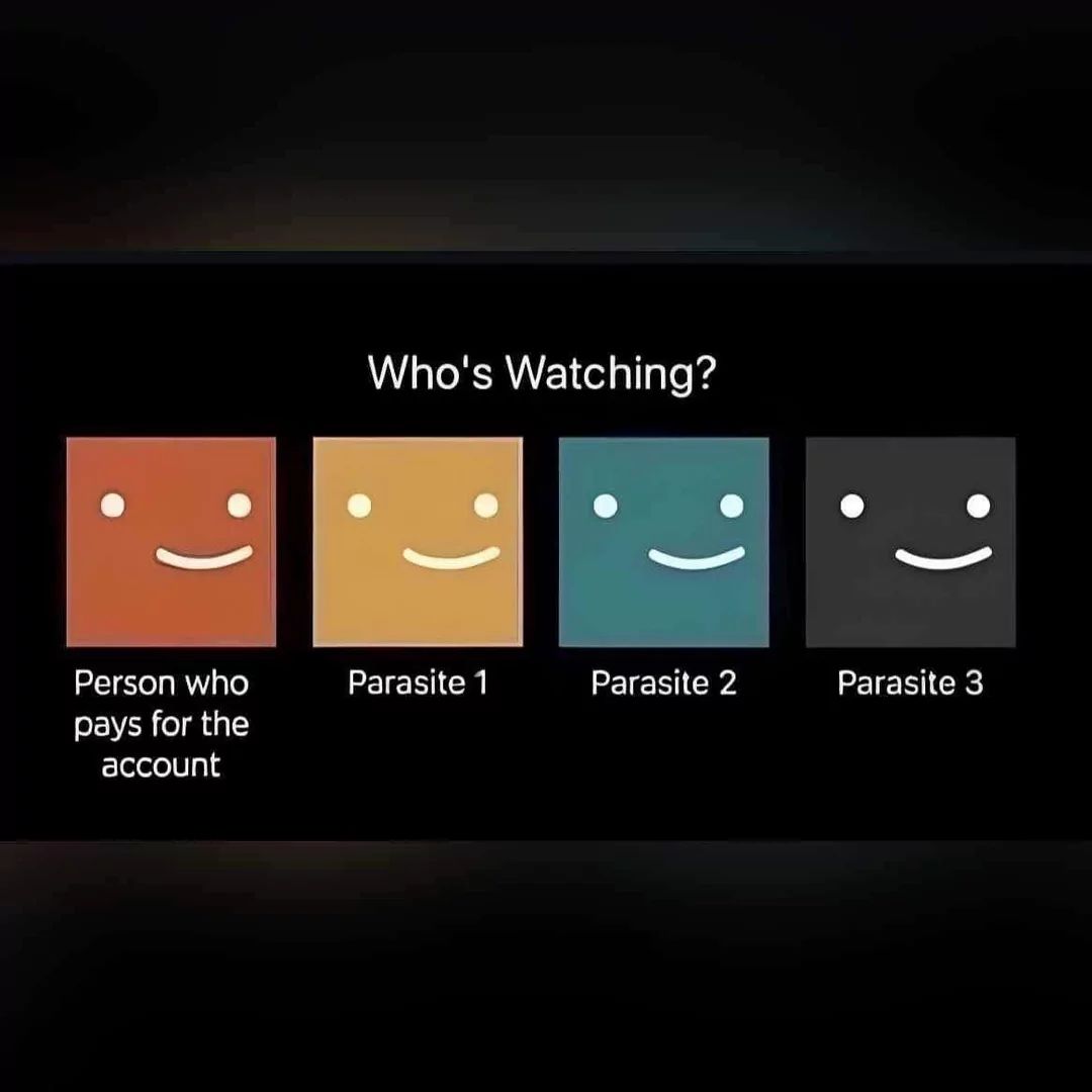 Who's Watching?
Person who
pays for the
account
Parasite 1
Parasite 2
Parasite 3