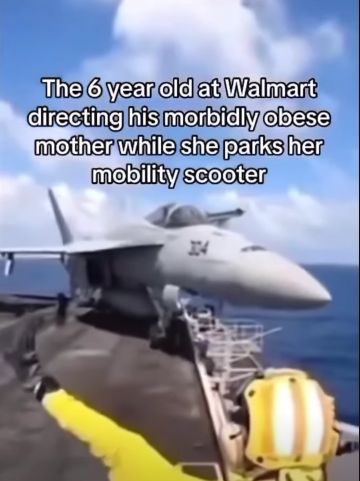 The 6 year old at Walmart
directing his morbidly obese
mother while she parks her
mobility scooter