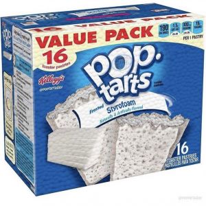 VALUE PACK
16
Pop
Frosted
tarts
Styrofoam
190
PER PASTRY
16
ASTER PASTRIES