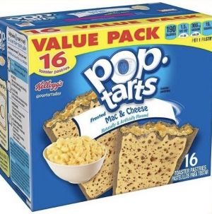VALUE PACK 5
16
Pop
tarts
Frosted
Mac & Cheese
16
TOASTER PASTRES
PRISTELLADS FETIS