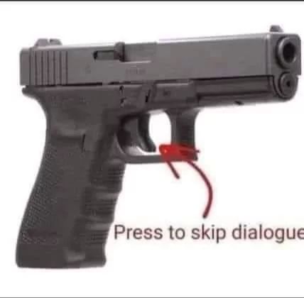 Press to skip dialogue