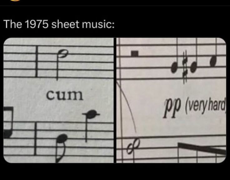 The 1975 sheet music:
cum
pp (very hard