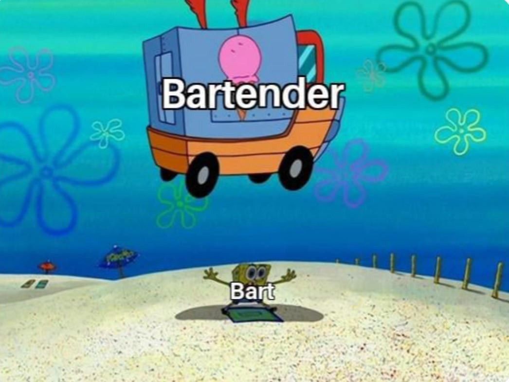 £3
Bartender
Bart