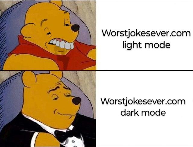Worstjokesever.com
light mode
Worstjokesever.com
dark mode