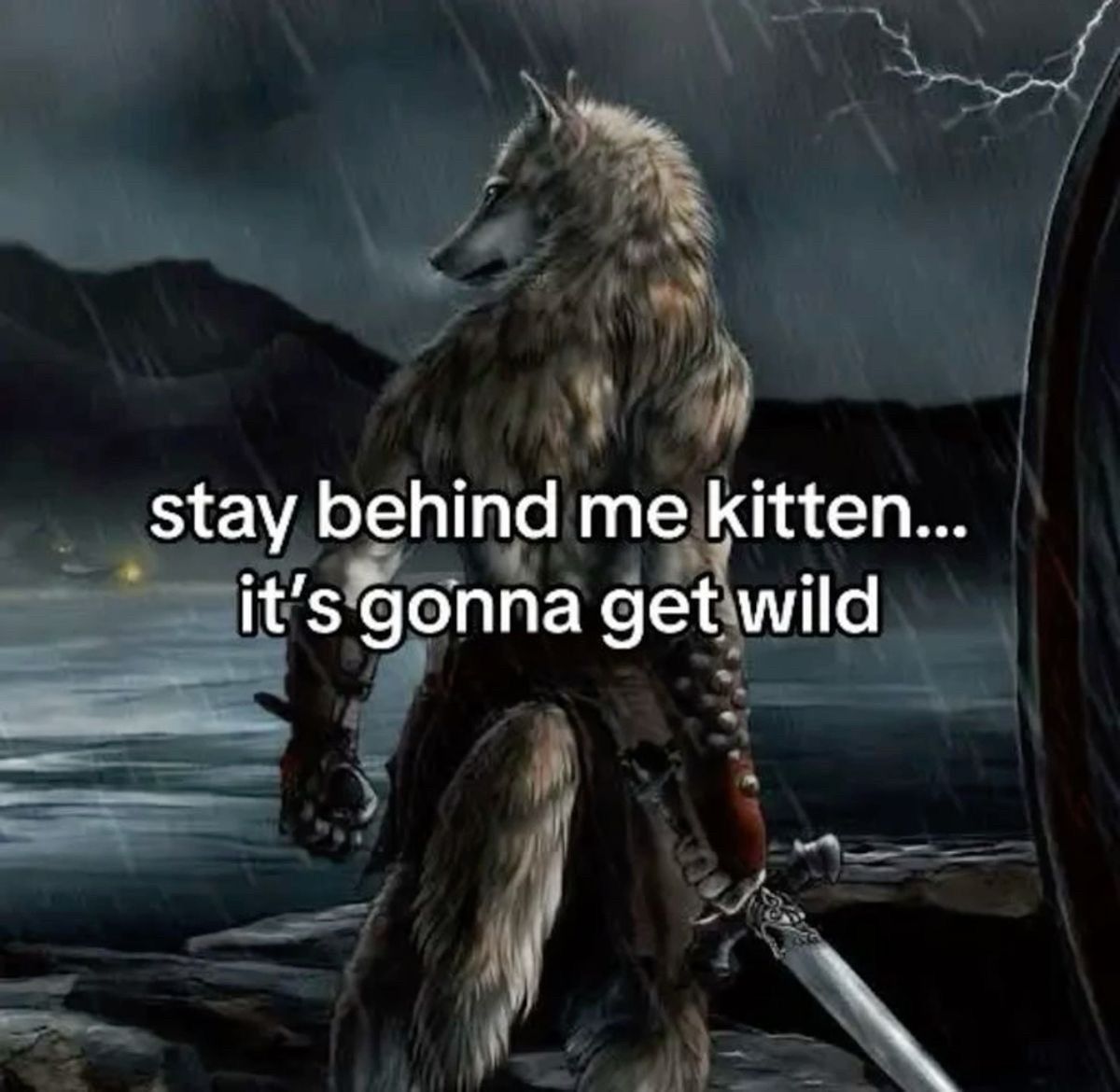 stay behind me kitten...
it's gonna get wild