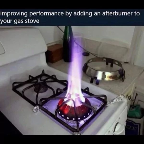 improving performance by adding an afterburner to
your gas stove