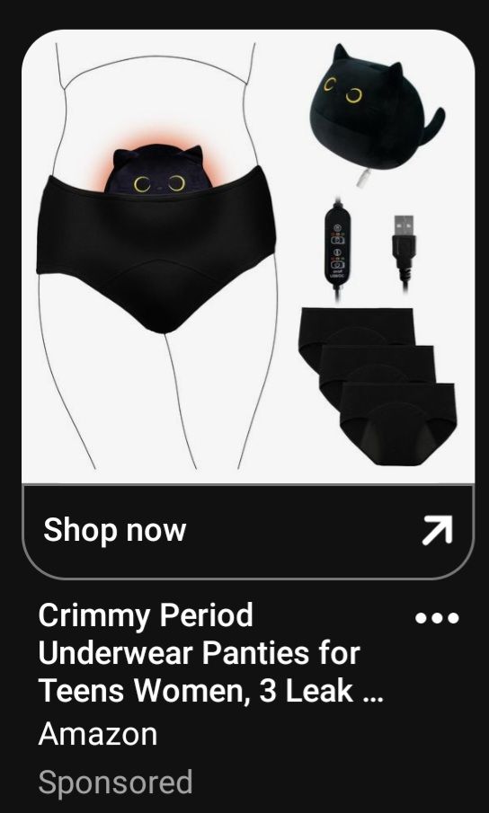 C.O
ligie gio
Shop now
Crimmy Period
Underwear Panties for
Teens Women, 3 Leak ...
Amazon
Sponsored
CO
7