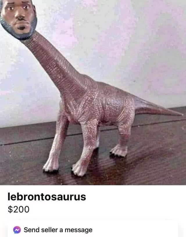 lebrontosaurus
$200
Send seller a message