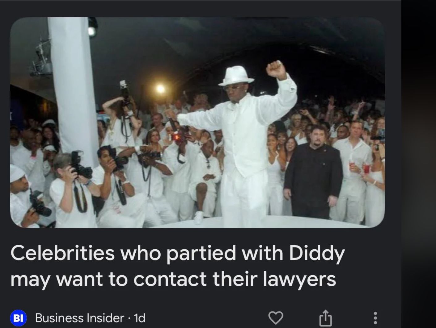 Celebrities who partied with Diddy
may want to contact their lawyers
BI Business Insider. 1d